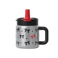 世大家 幸运少女桌面吸管杯 700ml 少女结(银色)