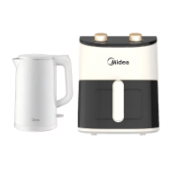 美的(Midea) 厨房小家电套装(4.5L空气炸锅+1.7L电水壶)MF-KZE4588TQ AEK1769