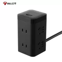 公牛(bull) 高端抗电涌魔方TQU006线长1.8米黑色