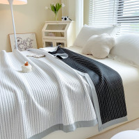 無印良品 雅格三层纱春夏被MJ-B2025-0191线条 200*230(±2)cm 1400g