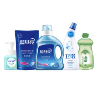 蓝月亮家居清洁礼包1( 1.06kg薰亮白洗衣液+500g亮白袋+500g洁厕液+500g洗洁精+255ml泡沫洗手液)