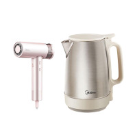美的(Midea) 生活套装B(高速电吹风+电水壶)FG3星光粉礼盒 SH17DG01