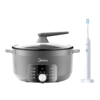 美的(Midea) 生活套装C(电火锅+电动牙刷)MC-DHE3008T MC-AJ0101