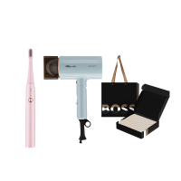 小熊/BOSS 省心套餐C(小熊电动牙刷粉色+小熊电吹风1400W+BOSS轻柔披肩)