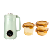 小熊/乐扣乐扣 省心套餐D(小熊迷你破壁豆浆机+乐扣圆形玻璃保鲜盒三件套)DJJ-Q08H7 LCB225FU