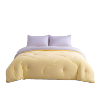 绘睡 美利奴羊毛被(中薄款)紫-黄 春秋150*200cm