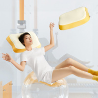 绘睡 儿童吐司枕头(小)30*48*3/5cm 奶酪黄