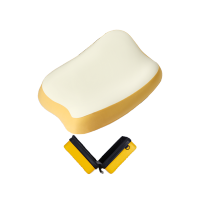 绘睡 儿童吐司枕头(小)30*48*3/5cm 奶酪黄