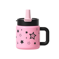 世大家 幸运少女桌面吸管杯700ml 幸运星(粉色)