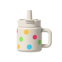 世大家 幸运少女桌面吸管杯700ml 泡泡糖 (白色)