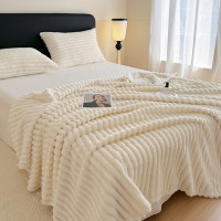 無印良品抗菌加厚兔毛绒毛毯200*230cm MJ-Q2024-0395