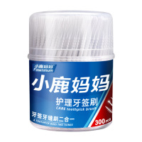 小鹿妈妈(FAWN MUM) 护理桶装牙签刷300支*3桶(共900支)