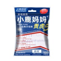 小鹿妈妈(FAWN MUM) 贵虎细滑高拉力牙线棒100支*5袋(共500支)