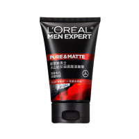 欧莱雅(L'OREAL) 男士火山岩控油清痘洗面奶洁面乳100ml去油祛痘净毛孔护肤品