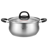 美厨(MAXCOOK) 雅致系列304不锈钢复底汤锅MCDS-2554 22cm