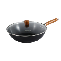 炊大皇(COOKER KING) 新节能铁炒锅CK13033(带盖)32cm