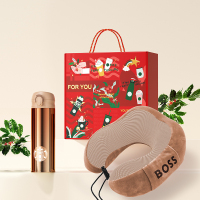 星巴克&BOSS 鸿运优享 经典礼盒套装 (弹跳保温杯414mL+BOSS低回弹护颈枕)ST-LH2148