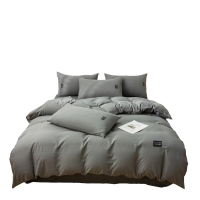 啄木鸟(PLOVER)四件套-水洗棉麻床笠四件套 灰 ZMN-MM003