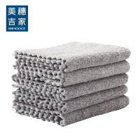 美穗吉家 纤维抹布 5条 灰色MIH-2404191