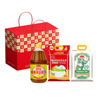 鲁花瑞气盈门礼盒C 5kg+1.8L粮油礼盒企业员工团购福利伴手礼