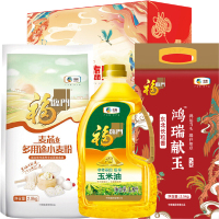 中粮福到家鸿福礼5kg+1.8L 粮油礼盒套装企业员工团购福利伴手礼