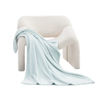 水星家纺 小方格毛巾毯126201 100cm*140cm