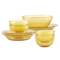 康宁EK-CJ08B040H/KZ晶致系列餐具8件组(4饭碗1面碗2深盘1浅盘)