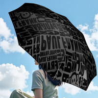 大嘴猴(Paul Frank)八骨大伞面满印三折雨伞PFU203