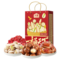 沃隆高端坚果零食礼盒 一桶天下1.658kg+480mL