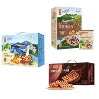 中粮悠采每日无糖燕麦礼盒900g+中粮悠采经典原味即食燕麦片360g(赠:华美生椰拿铁华夫饼450g)