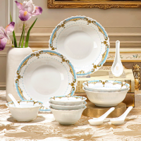 康宁(Corelle Brands)洛可可白玉玻璃餐具12件套B / CB-LKK12B/PMX/KZ
