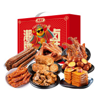 久久丫聚财鸭1143g 卤味礼盒零食大礼包
