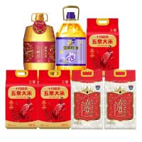 胡姬花/福临门/十月稻田/香纳兰 米油套装10L+25kg(600元)