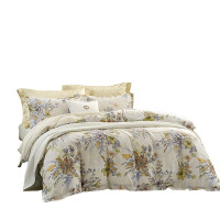 富安娜抗菌磨毛床单四件套/香韵满庭203*229cm