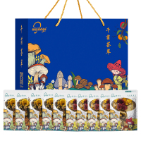 菌益(junyi) 千菌荟萃[蓝色]菌汤包礼盒500g六珍菌汤包-羊肚菌款50g*5包 六珍菌汤包-红菇款50g*5包