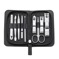 777(THREE SEVEN)指甲刀套装 8001NA 商务灰9件套