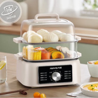 九阳(Joyoung)多功能锅10L电煮锅双层蒸格定时电蒸锅DZ100HG-GZ605 白色