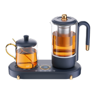 迈卡罗(Macaiiroos)(C)养生壶家用一体多功能 电热煮茶器玻璃双壶烧水保温壶办公室 MC-YS06B