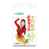 十月稻田新疆雪花粉1KG 白面 中筋小麦粉 面条饺子粉