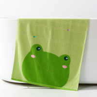 洁玉 开心乐园纯棉儿童浴巾 60cm*120cm 290g 绿色