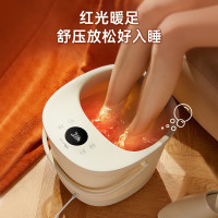 小熊(Bear)泡脚桶脚动滚轮足浴盆足浴桶银离子洗脚盆泡脚盆家用恒温加热养生 ZYP-E05V1