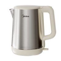 美的(Midea)电水壶 1.7升 304不锈钢 阻尼开盖 工作指示灯 SH17DG02 1800W
