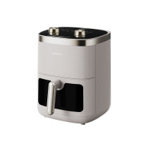 九阳(Joyoung)空气炸锅家用定时控温多用途锅不粘内胆易清洗薯条机电烤锅大容量 KL60-V570[沙丘灰] 6L