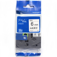 兄弟(brother) 标签机色带 TZe-211 6mm*8M (白底/黑字) 无芯片 仅E115标签机不可用