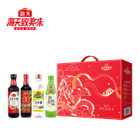 海天 龙腾四海 调味品生抽老抽耗油米醋礼盒 [598g+610g+520g+500ml]