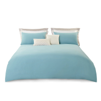 洁玉(Jeyu) 都市漫想柔软亲肤 四件套-湖蓝J4722200cm*230cm