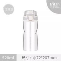 乐扣乐扣 一键开盖吸管水杯ABF796 (颜色随机)