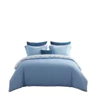 梦洁家纺 纯棉印花四件套:微风 200x230cm