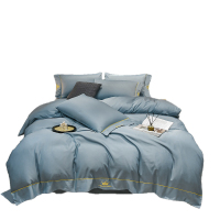 啄木鸟(PLOVER)水洗真丝绣花四件套-宾利蓝 KUUP-SXTJ-01(200*230cm)