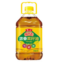 鲁花厨中香浓香菜籽油4L 非转基因压榨食用油